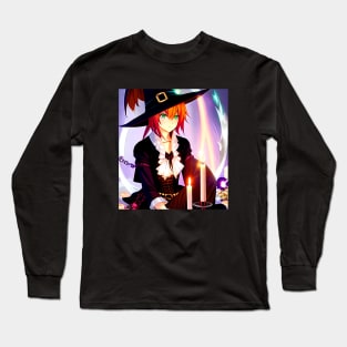 Candle Magic Witch Long Sleeve T-Shirt